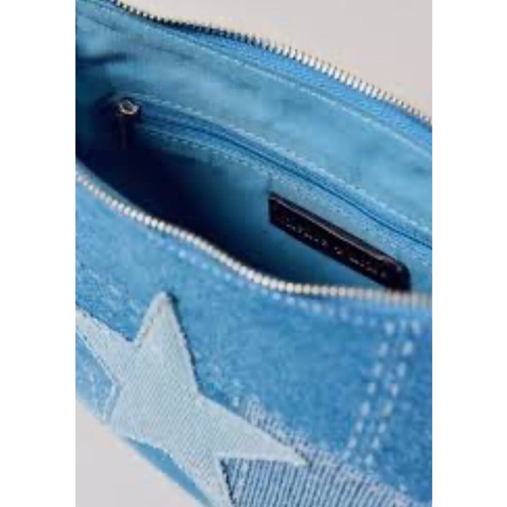 NWT Star Denim Leather Moto Bag - Picture 3 of 3